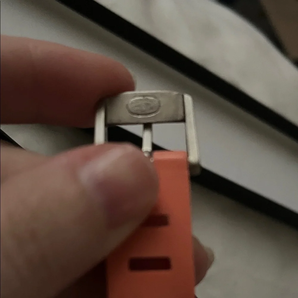 Chanel Vibrant Orange Wristband 925 silver branded.